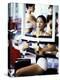 Young Woman Exercising in a Gym-null-Premier Image Canvas