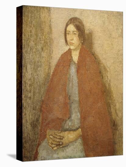 Young Woman in a Red Shawl-Gwen John-Premier Image Canvas
