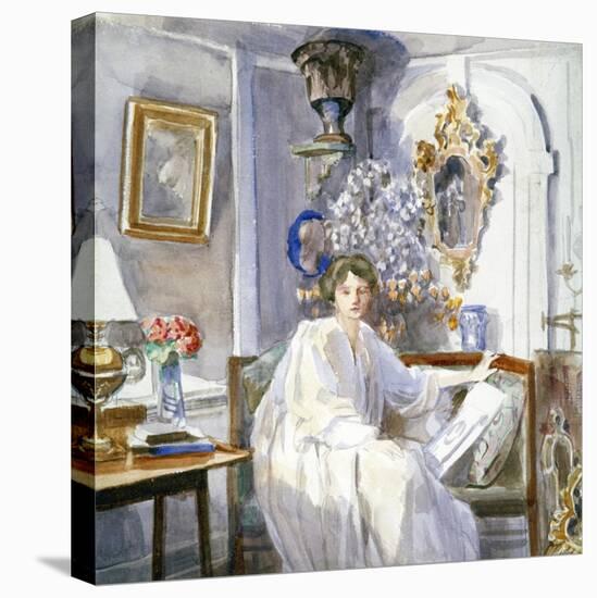 Young Woman in White, C1864-1930-Anna Lea Merritt-Premier Image Canvas