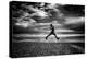 Young Woman Jumping on Beach-Rory Garforth-Premier Image Canvas