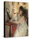 Young Woman Powdering Her Face-Berthe Morisot-Premier Image Canvas
