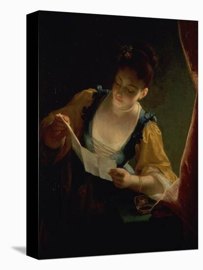 Young Woman Reading a Letter-Jean Raoux-Premier Image Canvas