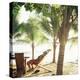 Young Woman Relaxes on Avellans Beach, Costa Rica, Central America-Aaron McCoy-Premier Image Canvas