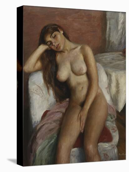 Young Woman Relaxing; Jeune Femme Se Reposant-Ramon Pichot Girones-Premier Image Canvas