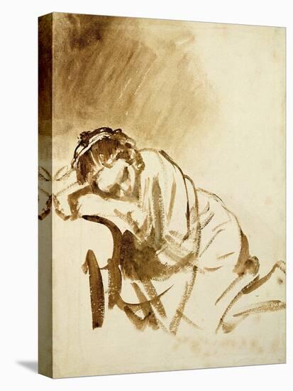 Young Woman Sleeping-Rembrandt van Rijn-Premier Image Canvas