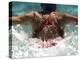 Young Woman Swimming the Butterfly Stroke in a Swimming Pool, Bainbridge Island, Washington, USA-null-Premier Image Canvas