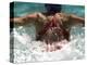 Young Woman Swimming the Butterfly Stroke in a Swimming Pool, Bainbridge Island, Washington, USA-null-Premier Image Canvas