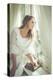 Young Woman Wearing White Dress-Sabine Rosch-Premier Image Canvas