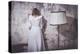 Young Woman Wearing White Dress-Sabine Rosch-Premier Image Canvas