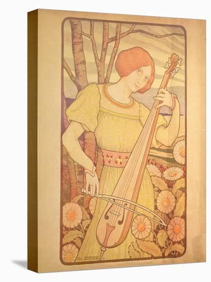 Young Woman with a Lute-Paul Berthon-Premier Image Canvas