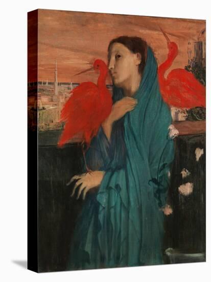 Young Woman with Ibis, 1860-62-Edgar Degas-Premier Image Canvas