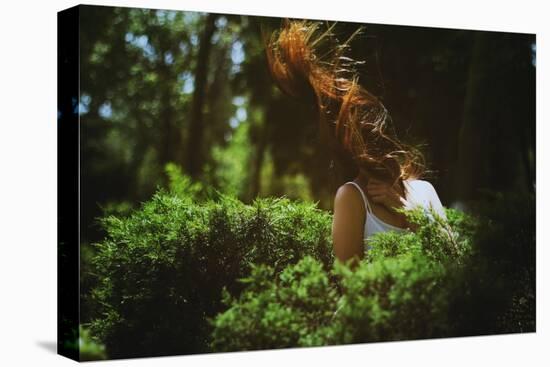 Young Woman with Long Hair-Carolina Hernandez-Premier Image Canvas