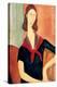 Young Woman with Scarf-Amedeo Modigliani-Stretched Canvas