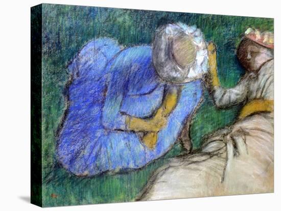 Young Women Resting, Late 19th-Early 20th Century-Edgar Degas-Premier Image Canvas