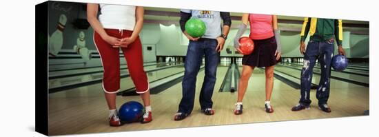 Youths in Bowling Alley, USA-null-Premier Image Canvas