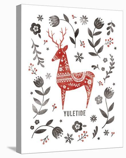 Yuletide Deer-Archie Stone-Stretched Canvas