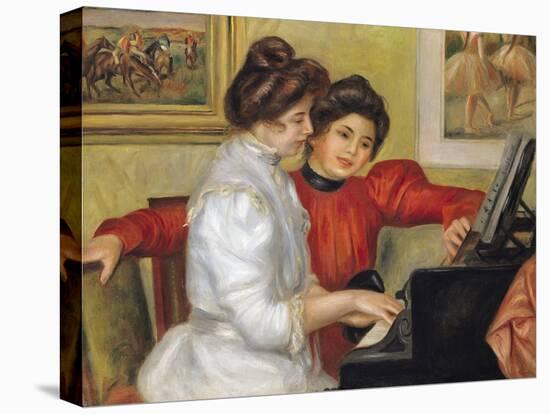 Yvonne and Christine Lerolle at the Piano, 1897-Pierre-Auguste Renoir-Premier Image Canvas