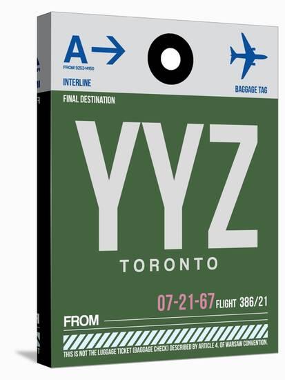 YYZ Toronto Luggage Tag 1-NaxArt-Stretched Canvas