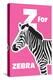Z for the Zebra, an Animal Alphabet for the Kids-Elizabeta Lexa-Stretched Canvas