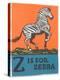 Z is for Zebra-null-Stretched Canvas
