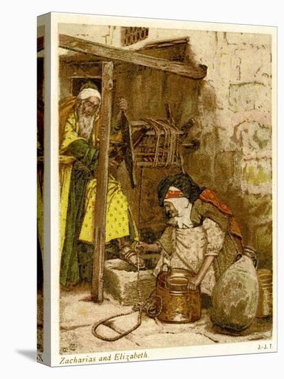 Zacharias and Elizabeth, Saint Luke - Bible-James Jacques Joseph Tissot-Premier Image Canvas