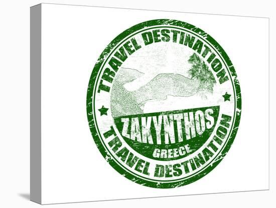 Zakynthos Stamp-radubalint-Stretched Canvas