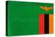 Zambia Flag Design with Wood Patterning - Flags of the World Series-Philippe Hugonnard-Stretched Canvas