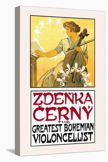 Zdenka Cerny: The Greatest Bohemian Violoncellist-Alphonse Mucha-Stretched Canvas