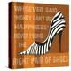 Zebra Shoe-Sylvia Murray-Stretched Canvas