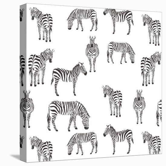 Zebra Zebra V2-Kimberly Allen-Stretched Canvas