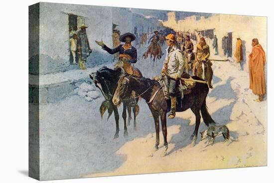 Zebulon Pike Entering Santa Fe, Illustration Published in 'Collier's Weekly', 1906-Frederic Sackrider Remington-Premier Image Canvas