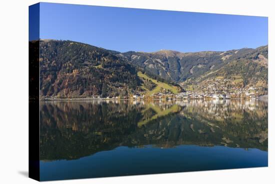 Zeller See Lake with View at Zell Am See, Austria, Salzburg, Pinzgau, Zell Am See-Volker Preusser-Premier Image Canvas