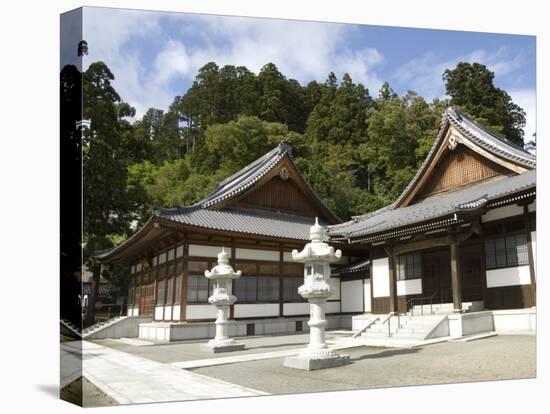 Zen Buddhist Temple of Zenpo-Ji, Tsuruoka, Yamagata-Ken, Northwestern Honshu, Japan-Tony Waltham-Premier Image Canvas