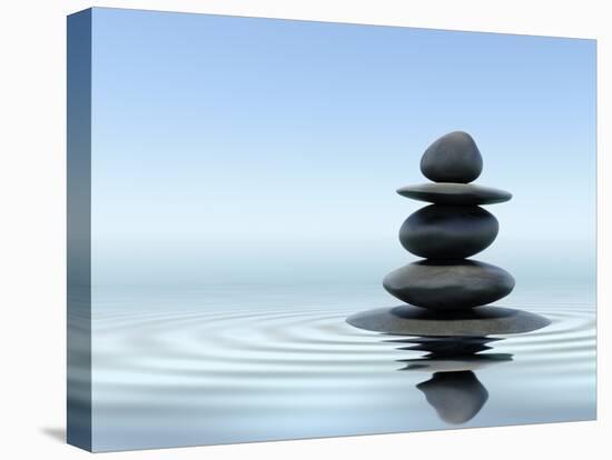 Zen Stones In Water-f9photos-Premier Image Canvas