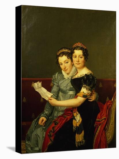 Zenaide and Carlotta, Daughters of King Joseph-Jacques-Louis David-Premier Image Canvas