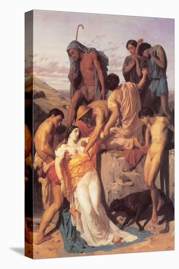 Zenobia Found by Shepherds on the Banks of the Araxes-William Adolphe Bouguereau-Stretched Canvas