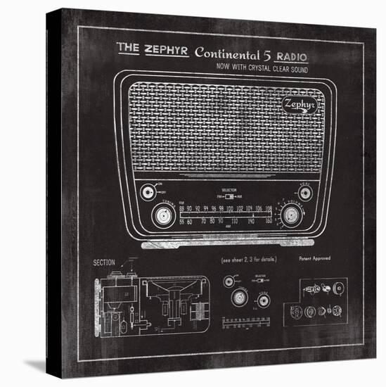 Zephyr Radio-The Vintage Collection-Stretched Canvas
