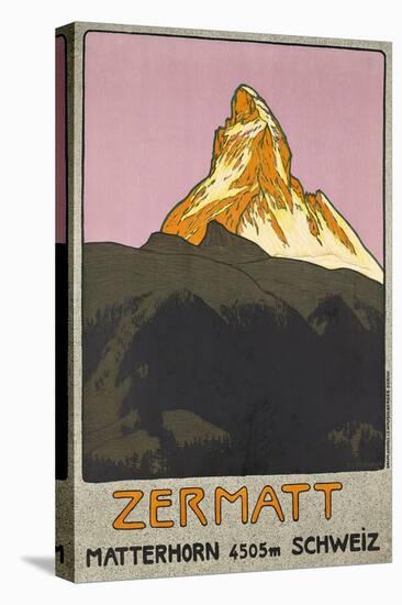 Zermatt. Plakatwerbung für Zermatt in der Schweiz. 1908-Emil Cardinaux-Premier Image Canvas