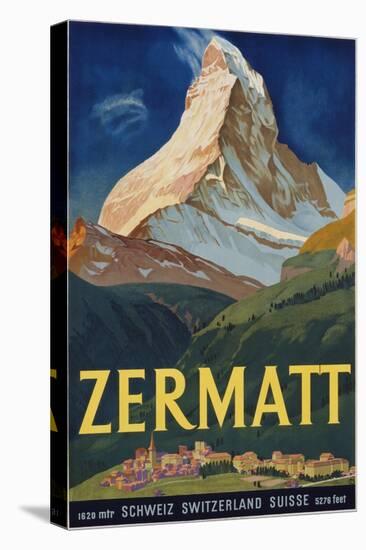 Zermatt Poster by Carl Moos-null-Premier Image Canvas