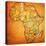 Zimbabwe on Actual Map of Africa-michal812-Stretched Canvas