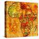 Zimbabwe On Actual Map Of Africa-michal812-Stretched Canvas