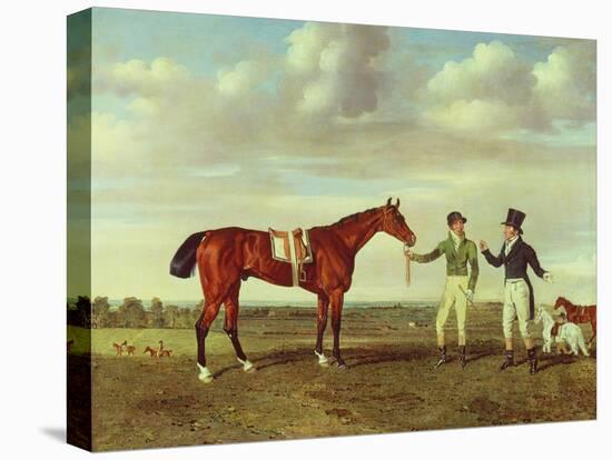 'Zinganee' Held by Sam Chifney Junior with the Owner Mr. William Chifney, at Newmarket, C.1829 (Oil-Benjamin Marshall-Premier Image Canvas