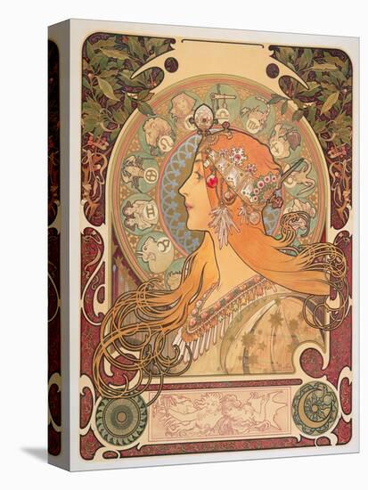 Zodiac, 1896-Alphonse Mucha-Premier Image Canvas