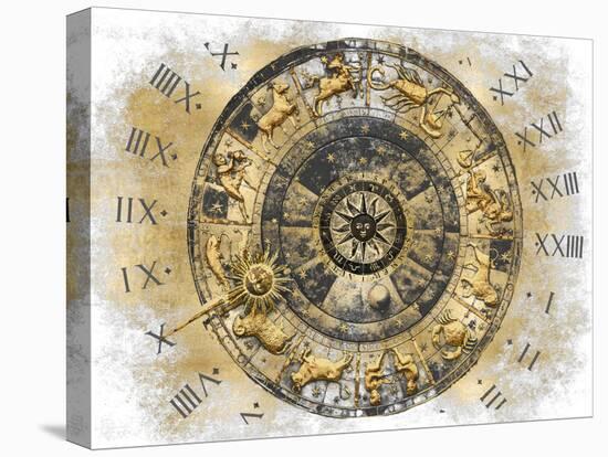 Zodiac Calendar I-Oliver Jeffries-Stretched Canvas