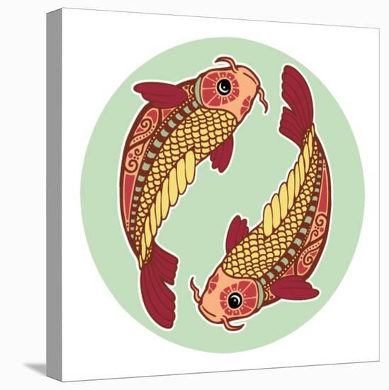 Zodiac Signs - Pisces-krasstin-Stretched Canvas