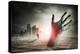 Zombie Rising. A Hand Rising From The Ground!-Solarseven-Stretched Canvas