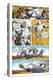 Zombies vs. Robots - Comic Page with Panels-Paul McCaffrey-Stretched Canvas