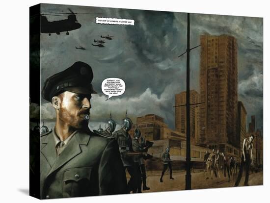 Zombies vs. Robots - Full-Page Art-Menton Matthews III-Stretched Canvas