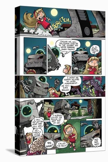 Zombies vs. Robots: No. 10 - Comic Page with Panels-Nico Pena-Stretched Canvas