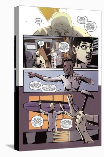 Zombies vs. Robots: No. 9 - Comic Page with Panels-Antonio Fuso-Stretched Canvas